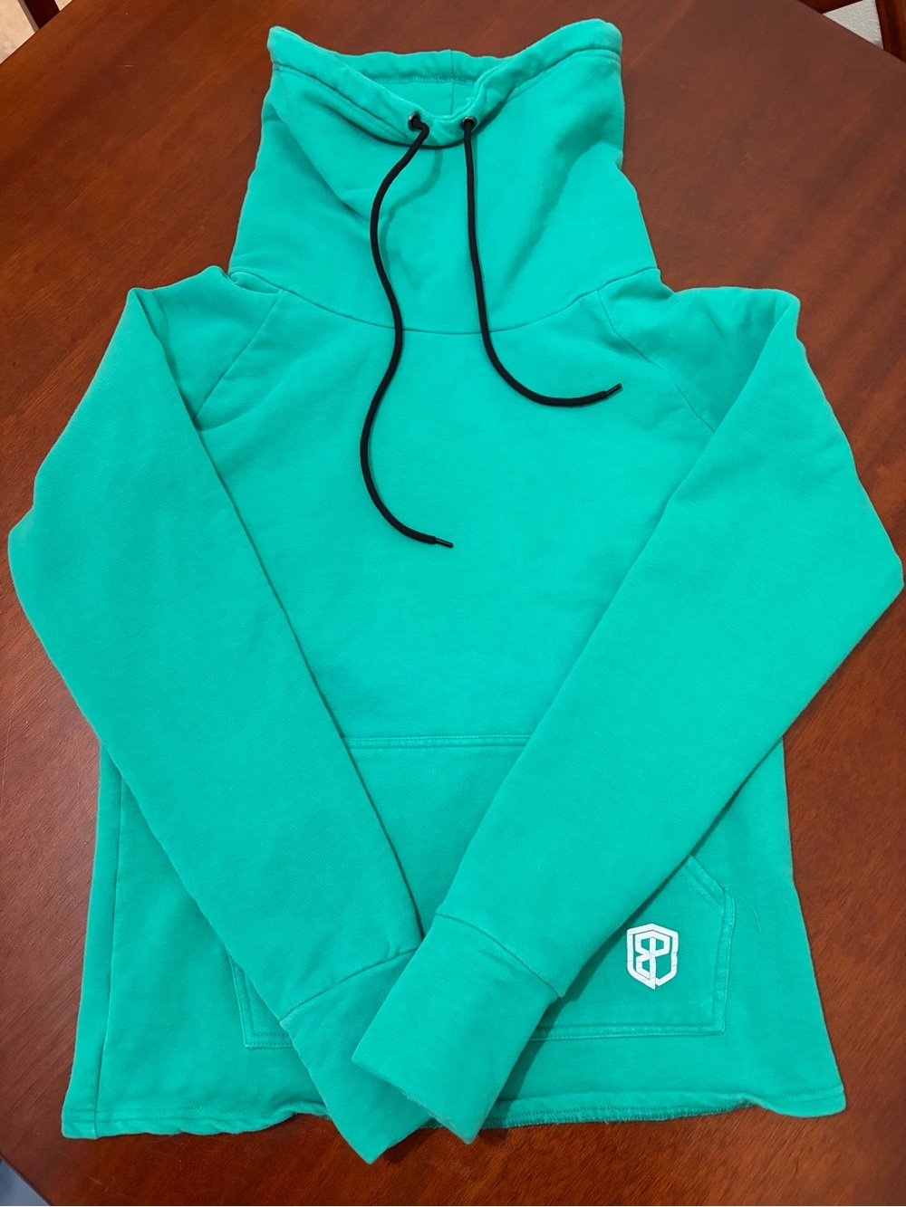 Women’s Born Primitive Cowl At The Moon Pullover - Teal - Size Small